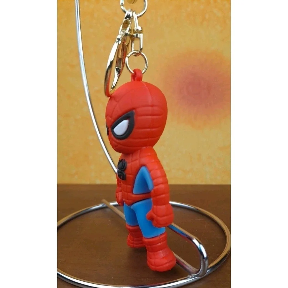 Avengers Marvel Spiderman 3D PVC Keychain Backpack Clip New 8